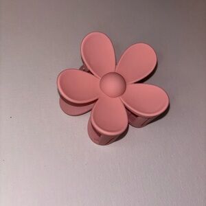 Peach Flower Claw Clip